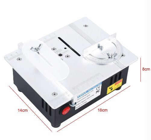 CNCEST 96 Watt Tischkreissäge Mini Table Saw Mobile Tischsäge Kreissäge Säge Holzbearbeitung