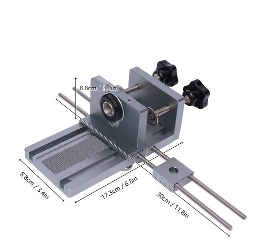 3-in-1 Bohrschablone - Dübelvorrichtung mit 6/8/10-mm Dübellochbohrer Führungsset