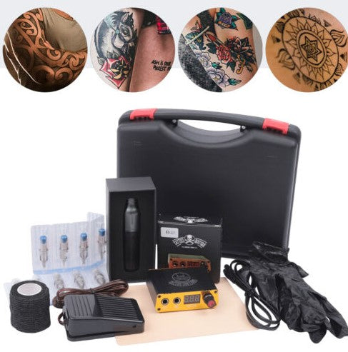 CNCEST Tragbares Tattoo-Stift-Set Komplette Digitalanzeige Tattoo 20 Tattoo Nadeln