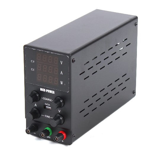 Labornetzgerät Labornetzteil 0-30V 0-10A Regelbar Netzgerät mit LED-vierstellige Anzeige USB-Ladeschnittstelle
