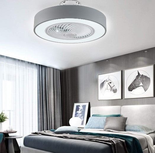 22 Zoll 48W LED Deckenventilator mit Beleuchtung und Fernbedienung Ventilator Lampe