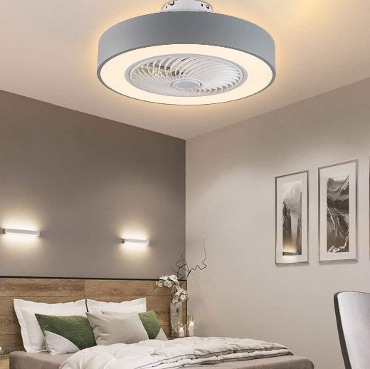 22 Zoll 48W LED Deckenventilator mit Beleuchtung und Fernbedienung Ventilator Lampe