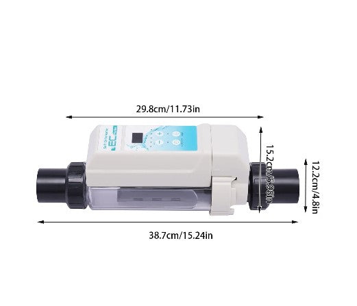 8g/h Salzwasser-Chlorator Automatische Reinigung Salzanlage Pool Desinfektionsger mit Abwärtstransformator