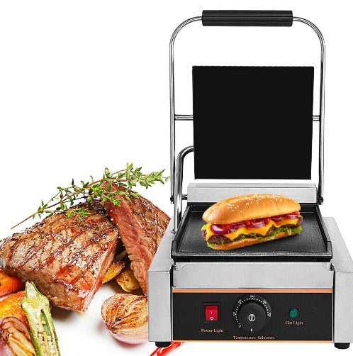 1800W Elektro Panini Grill Grillplatte 220V Sandwich Press Toastie Maker 0-300℃