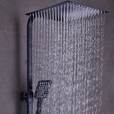 Duschsystem mit Thermostat Duscharmatur Regendusche Duschset Handbrause  Dusche