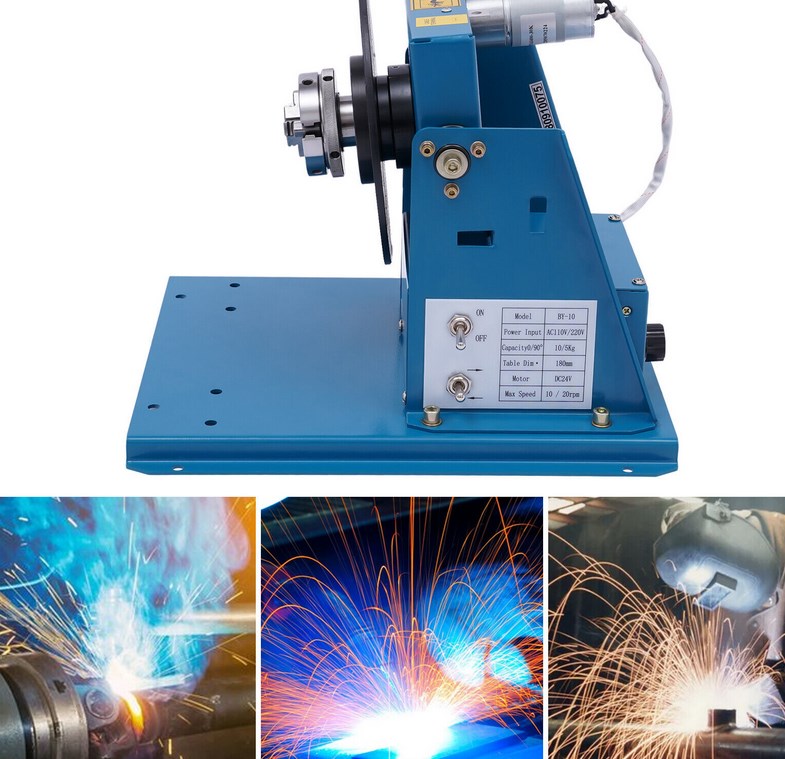 15W 220V Schweißdrehtisch Schweißpositionierer Drehtisch Manipulator Schweißgeräte 2-10r/Min