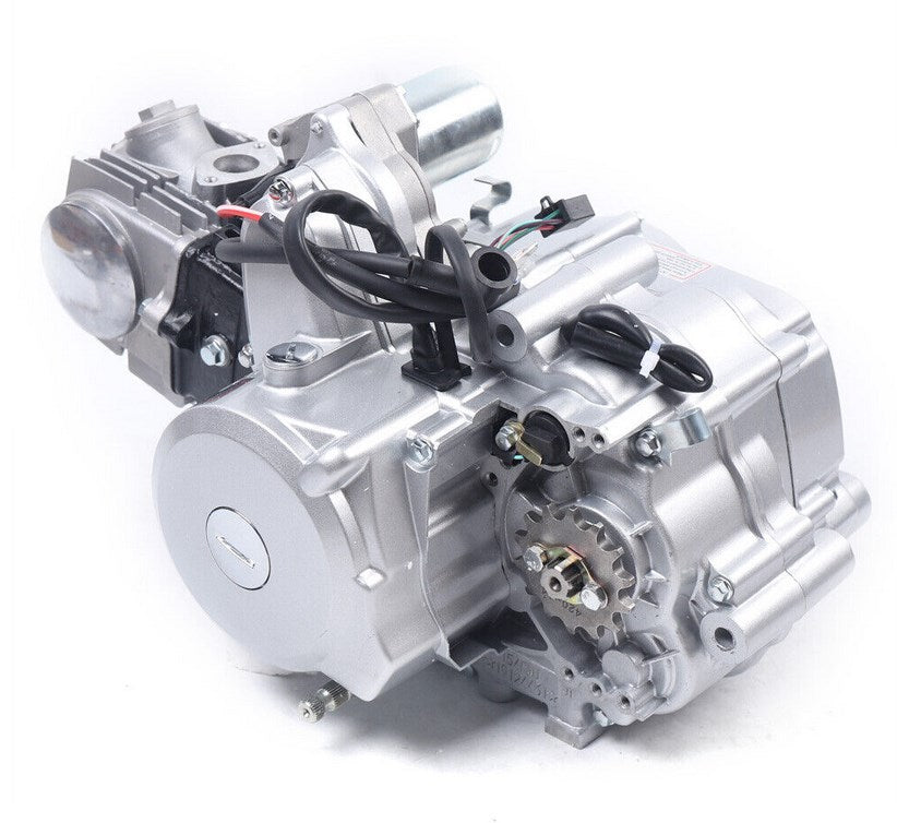 CNCEST Langlebiger 125CC 4 Takt Halbautomatischer Motor horizontaler Einzylinder Luftkühlungsmotor