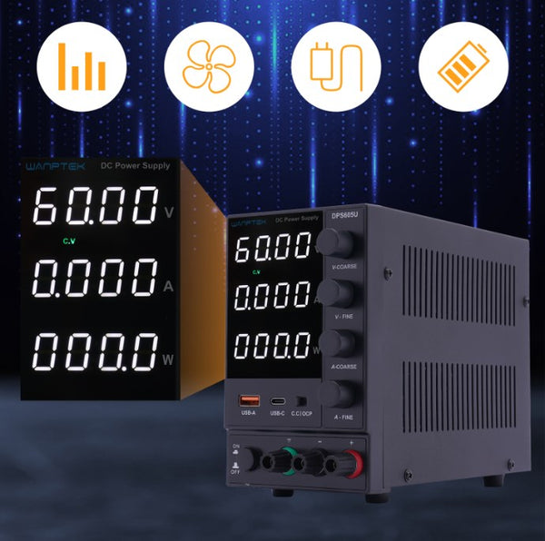 0-60V 5A Stromversorgungen Regelbares Labornetzgerät DC Netzteil