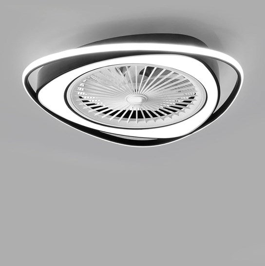 Moderner LED-Deckenventilator mit Lichtdimmung, unsichtbare Ventilator-Deckenleuchte mit Fernbedienung