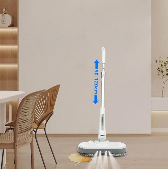 Kabellos Elektrischer Mopp, Bodenreiniger Spin Mop, Elektrischer Mop mit Sprühfunktion und LED