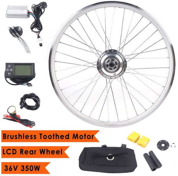 E-Bike Hinterrad E-Bike Umbausatz 36V Hinterrad Nabenmotor LCD Motor Umrüstungs-Kit