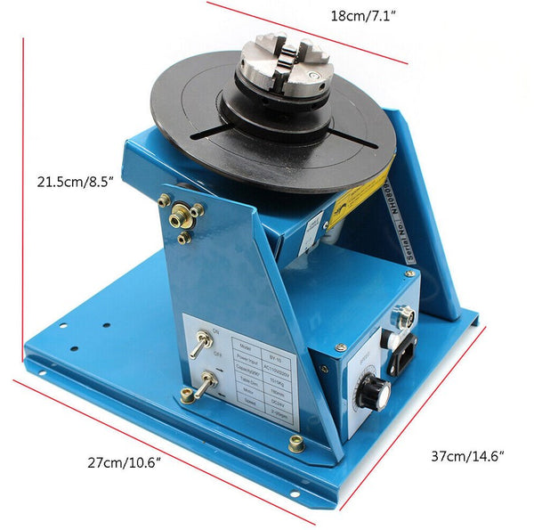 CNCEST Drehschweißen Positionierer Drehtisch Annular Positionierer Tisch mit Mini Chuck