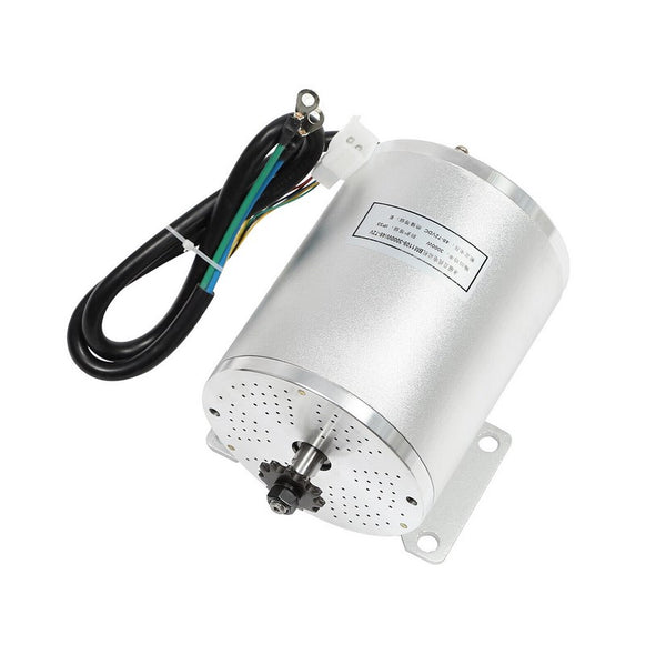 CNCEST 48/60/72V Elektrischer Bürstenloser Motor Set 3000W Umbau Controller Kit Fit Go Kart Scooter für E-Motorräder und Strandräder