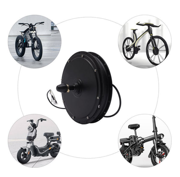 CNCEST Elektrisches Fahrrad 48V 1000W Umwandlung Motor Bürstenloser Getriebeloser Motor, Hinterrad, E-Bike Motor