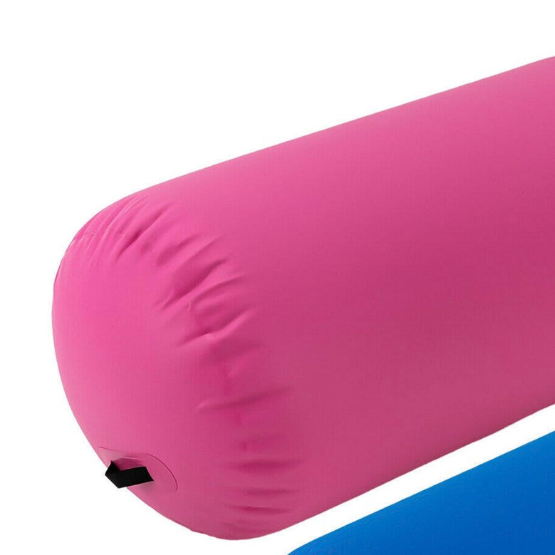 CNCEST Rosa Aufblasbare Gymnastik Rolle mit Pumpe Yoga Roll Fitness Rolle für Gymnastik Training Fitness 100x80cm