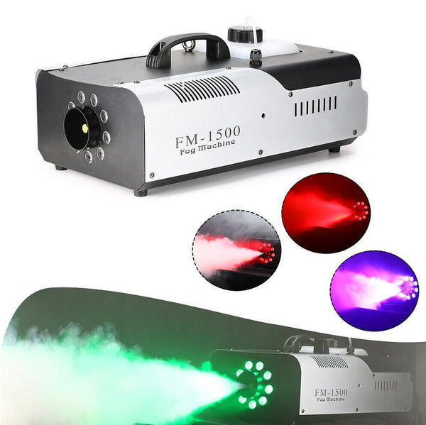 1500W Nebelmaschine 3in1 DMX LED Licht RGB Fog Machine mit Fernbedienung Nebler