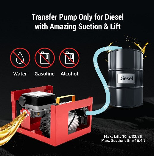 Dieselpumpe Heizölpumpe Selbstansaugend, 60L/min