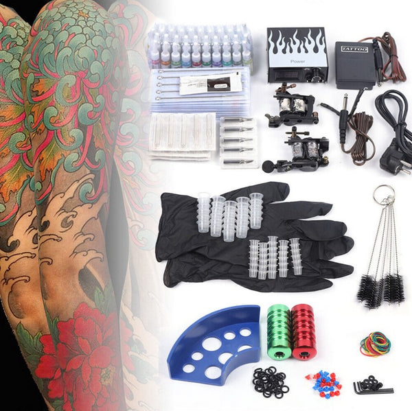 Komplett Tattoomaschine Set Tätowierung Tattoo Starter Kit