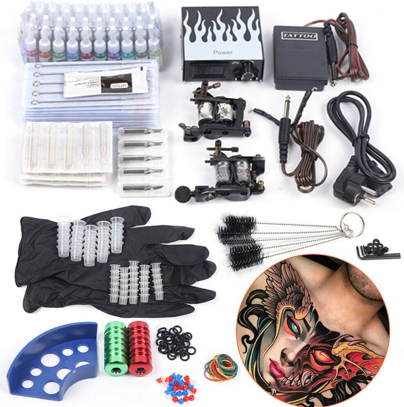 Komplett Tattoomaschine Set Tätowierung Tattoo Starter Kit