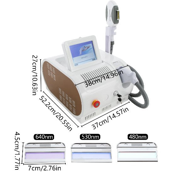 IPL Geräte Haarentfernung Laser Epilierer Haarentferner Schmerzlos mit 8,4 Zoll Touchscreen