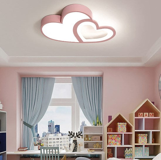 LED Kinderzimmer Decken Lampe Herzförmig Acryl Lampe Dimmbar LED Deckenlampe Kinderzimmer Decken Lampe