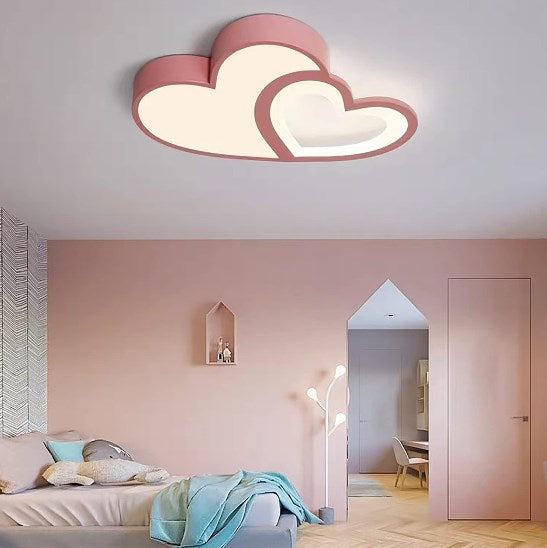 LED Kinderzimmer Decken Lampe Herzförmig Acryl Lampe Dimmbar LED Deckenlampe Kinderzimmer Decken Lampe