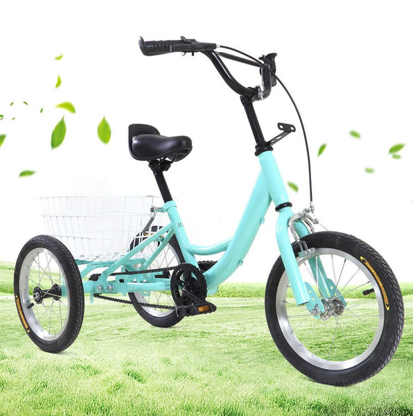 14 Zoll Kinderfahrräder mit Einfacher Geschwindigkeit, Balance-Bike mit Korb für 5-6 Jahre Kinder