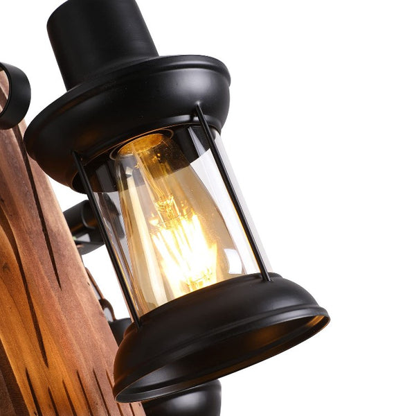 4 Lichter Retro Pendelleuchte Industrielle Loft Bar Hängeleuchte