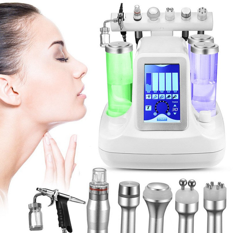 6 in 1 BIO RF Schönheits Maschinen Hydra Dermabrasion Klein Blase Gerät Tiefe Reinigungs