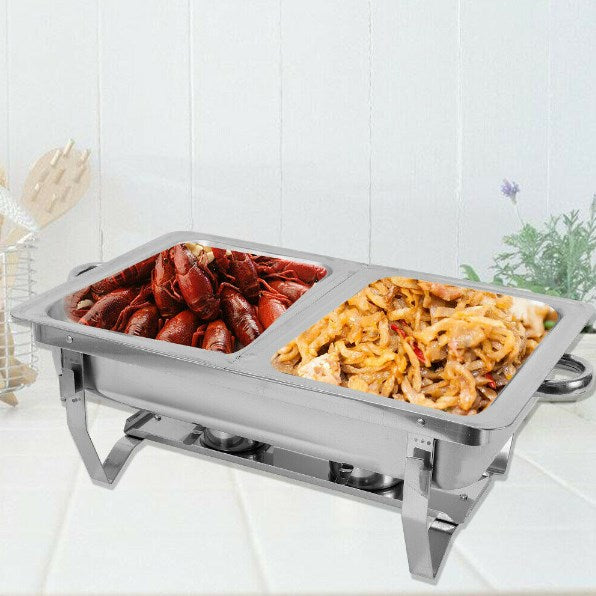 Speisenwärmer Edelstahl Warmhaltebehälter Chafing Dish Buffet Wärmebehälter DE