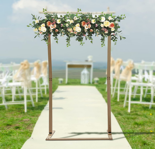 Hochzeit Blumenständer aus Holzbogen Hochzeitsbogen Abnehmbarer Blumenständer Holzlaube Dekoration