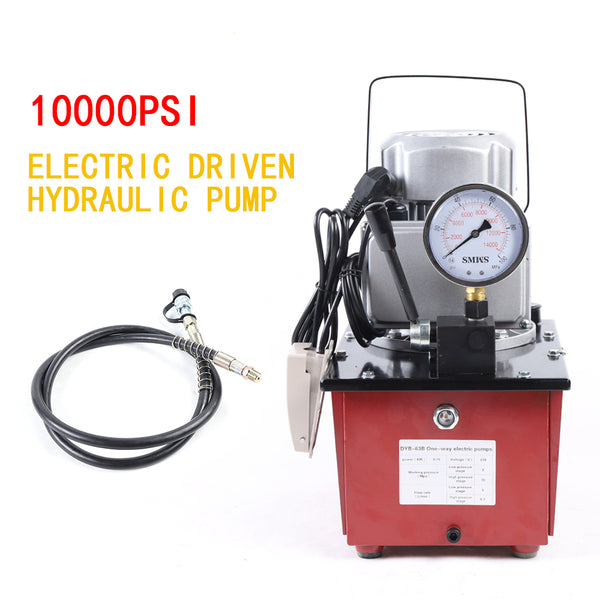 7L Hydraulikpumpe Elektrohydraulikpumpe Mit Ölschlauch 220V 750W Elektrische Hydraulikpumpe
