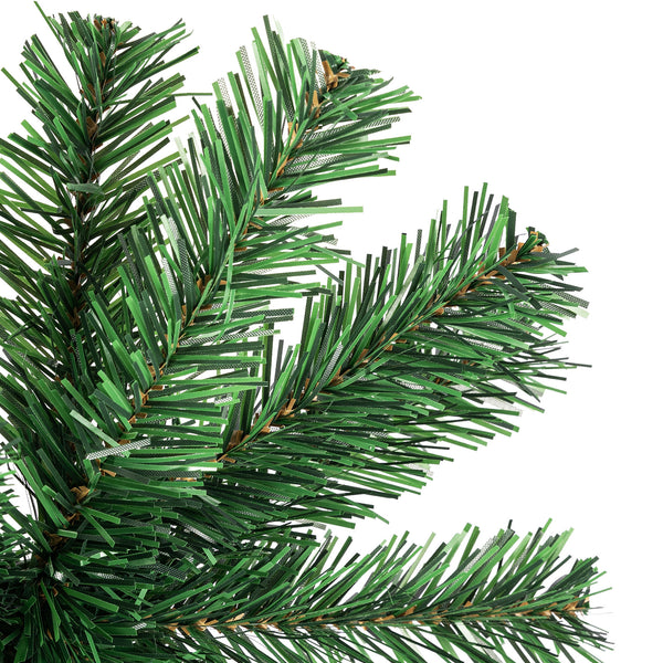 6FT Weihnachtsbaum Künstlicher Fake Fluffy Xmas Trees Holiday Decoration mit Metall faltbar Stand