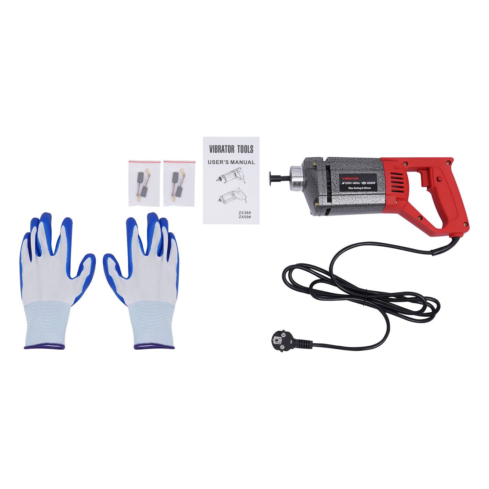 220V Hand gehalten Beton Vibrator 850W Bau Vibrator Zement Elektrische Blase Entferner 6.6 Fuß Welle