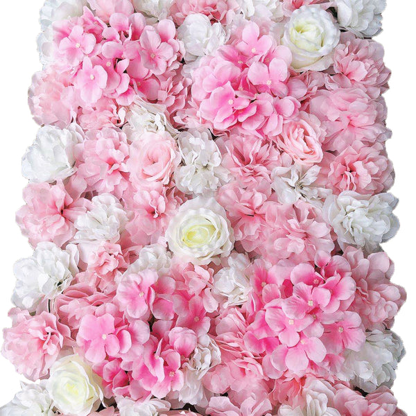 12x 40 * 60cm Künstliche Blumenwand Rosenwand DIY Hochzeit Hintergrund (Weiße Dahlie)