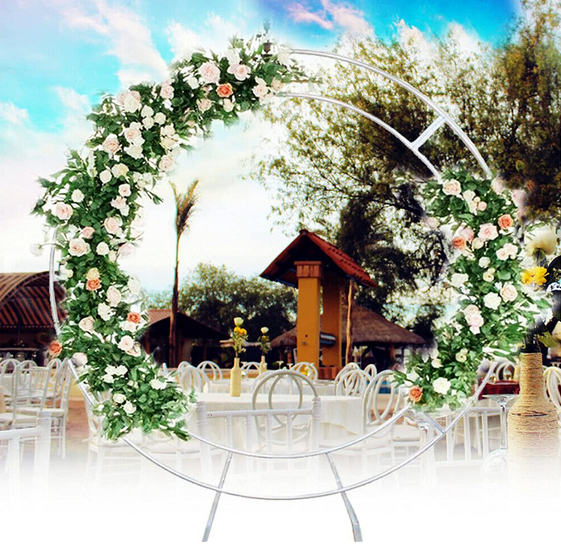 Hochzeitsbogen Rund Ring Eisen Hochzeit Bogen Party Hintergrund 1.2M/1.5M