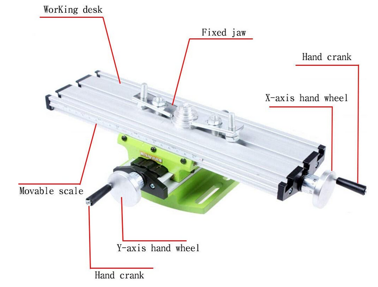 Multifunktions-Arbeitstisch Mini Fräsmaschine Worktable für Bankbohrgerät