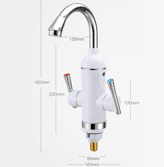 LED Elektrisch Wasserhahn Küche Küchenarmatur Sofort Heizung Kalt Durchlauferhitzer