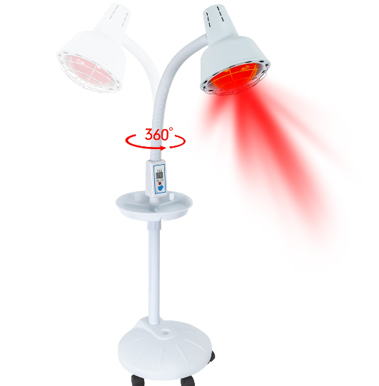 Infrarotlichtständer, 275W Rotlicht-Nahinfrarot-Wärmelampe mit flexiblem Arm und abnehmbarer Steuerung