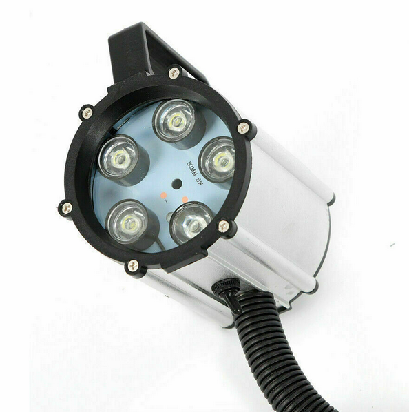 Flexibles Schwanenhals Licht, 5W LED Drehmaschine Lampe Arbeitslicht Wasserdicht Arm Licht mit Feste/Magnetic Base (Feste Basis)
