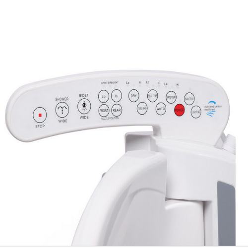 Elektrisch Bidet Sitz Smart Dusch WC-Sitze mit Düse Toilettensitz Gewärmter Sitz Toilettendeckel Bidet Aufsatz Weiß