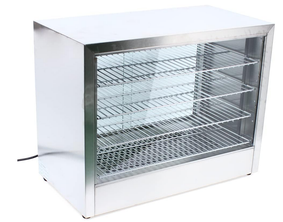 CNCEST 1000W Elektrisch Geschirrwärmer Vitrine 4 Tier Wärmeschau Rostfreier Stahl.