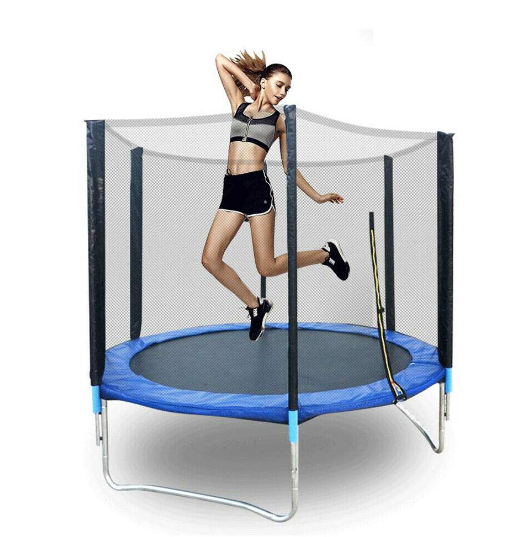 183cm Trampolin Gartentrampolin Kindertrampolin mit umlaufendem Sicherheitsnetz und Randabdeckung