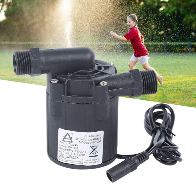 1000L/H-1200L/H Bürstenlos Wasserpumpe Motor 24V DC Umwälzpumpe