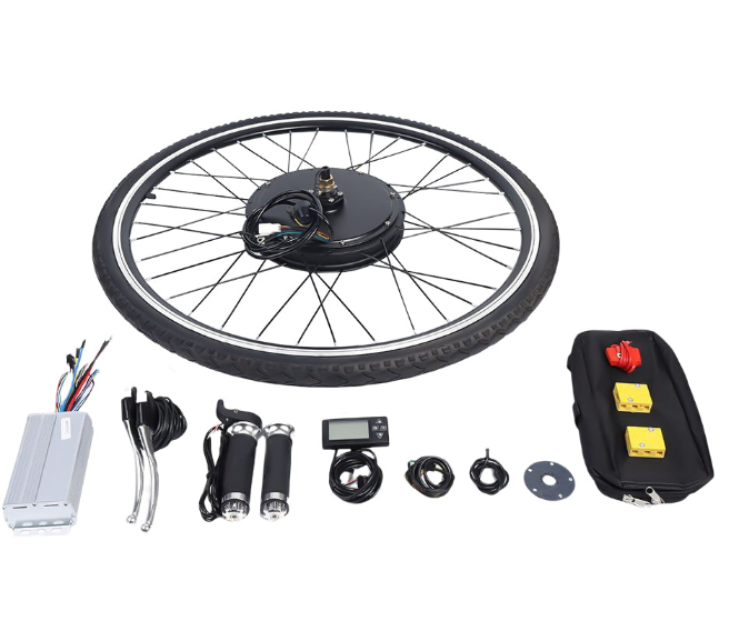 28" 36V E-Bike Umbausatz Kit 500W LCD Elektrofahrrad Vorderrad E-Bike Umbausatz Frontmotor Conversion Kit