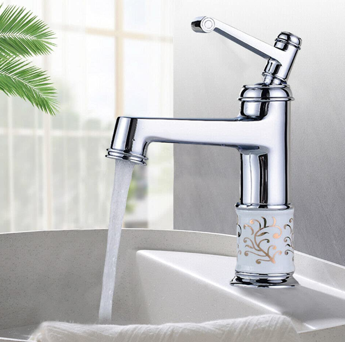 Waschtischarmatur Wasserhahn Bad Messing Chrom Küchenarmatur Einhand Design Waschtisch
