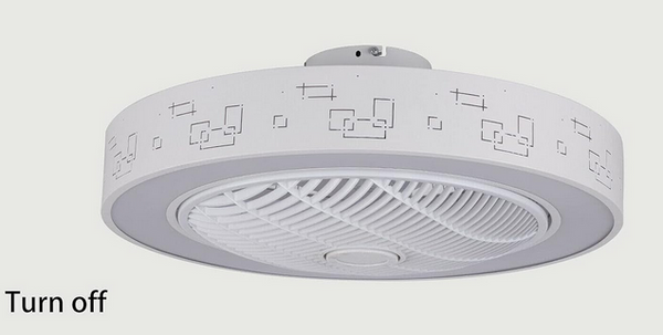 Deckenventilator mit Beleuchtung und Fernbedienung, 23 Zoll Moderne Leise Ventilator Lampe