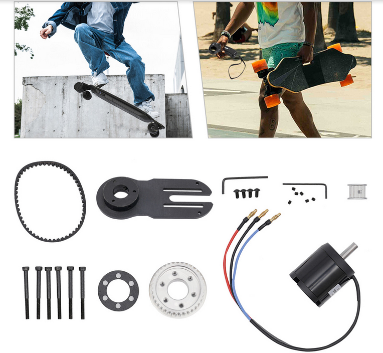 Skateboard-Motorhalterung, Skateboard-5065-Motor-Riemenscheiben-Kit, Riemenscheiben-Radsatz