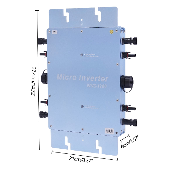 1200W Solar Grid Tie Micro Inverter Netzbinder Wechselrichter 220V Mikrowechselrichter  IP65