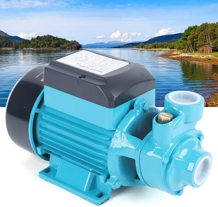 Wasserpump Umwälzpumpe - Umwälzpumpe Gartenpumpe mit umlaufendem Flügelrad 2000 l/h 370 W Edelstahlgehäuse für Sauberes Wasser